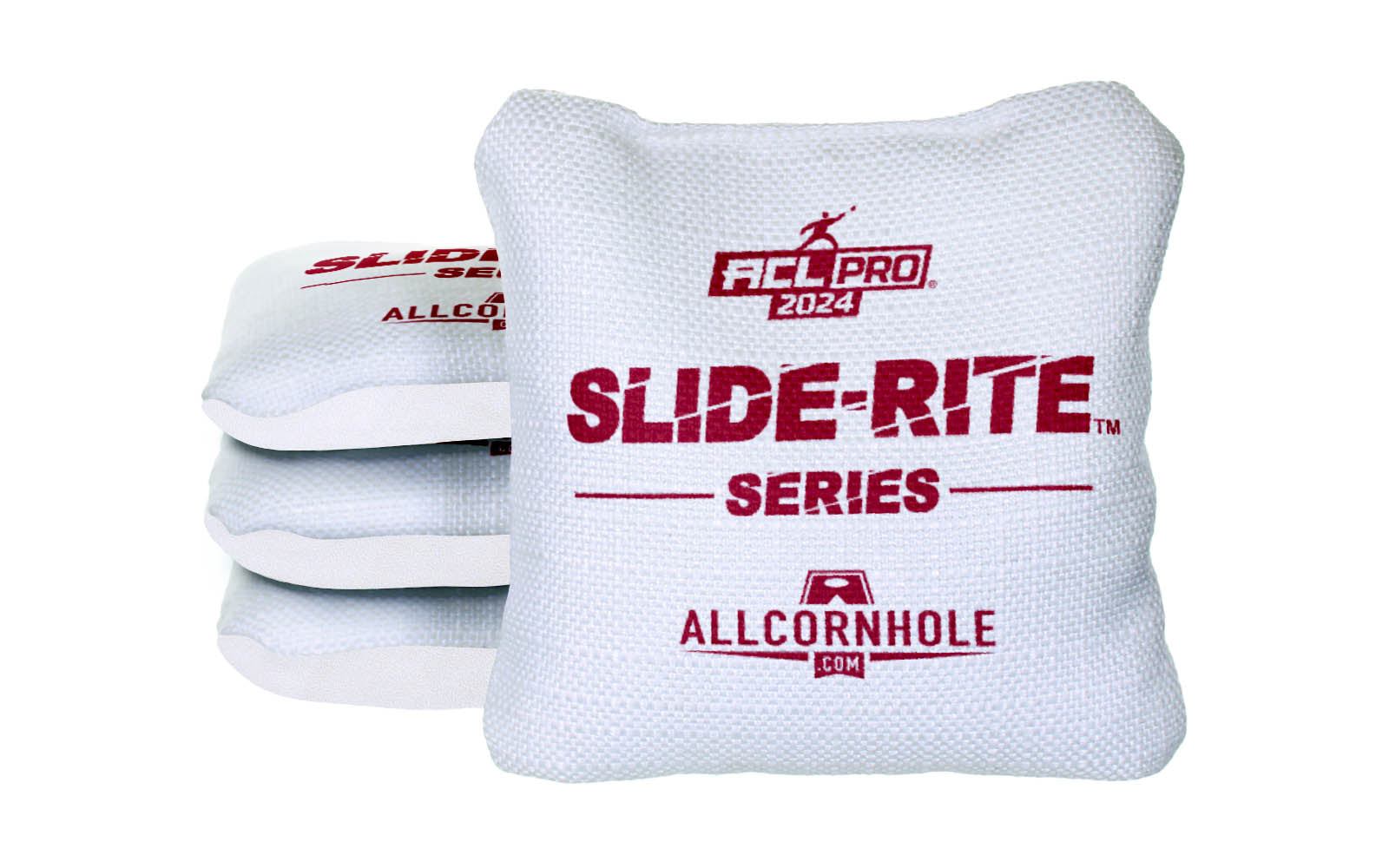 Officially Licensed Collegiate Cornhole Bags - AllCornhole Slide Rite - Set of 4 - University of Oklahoma