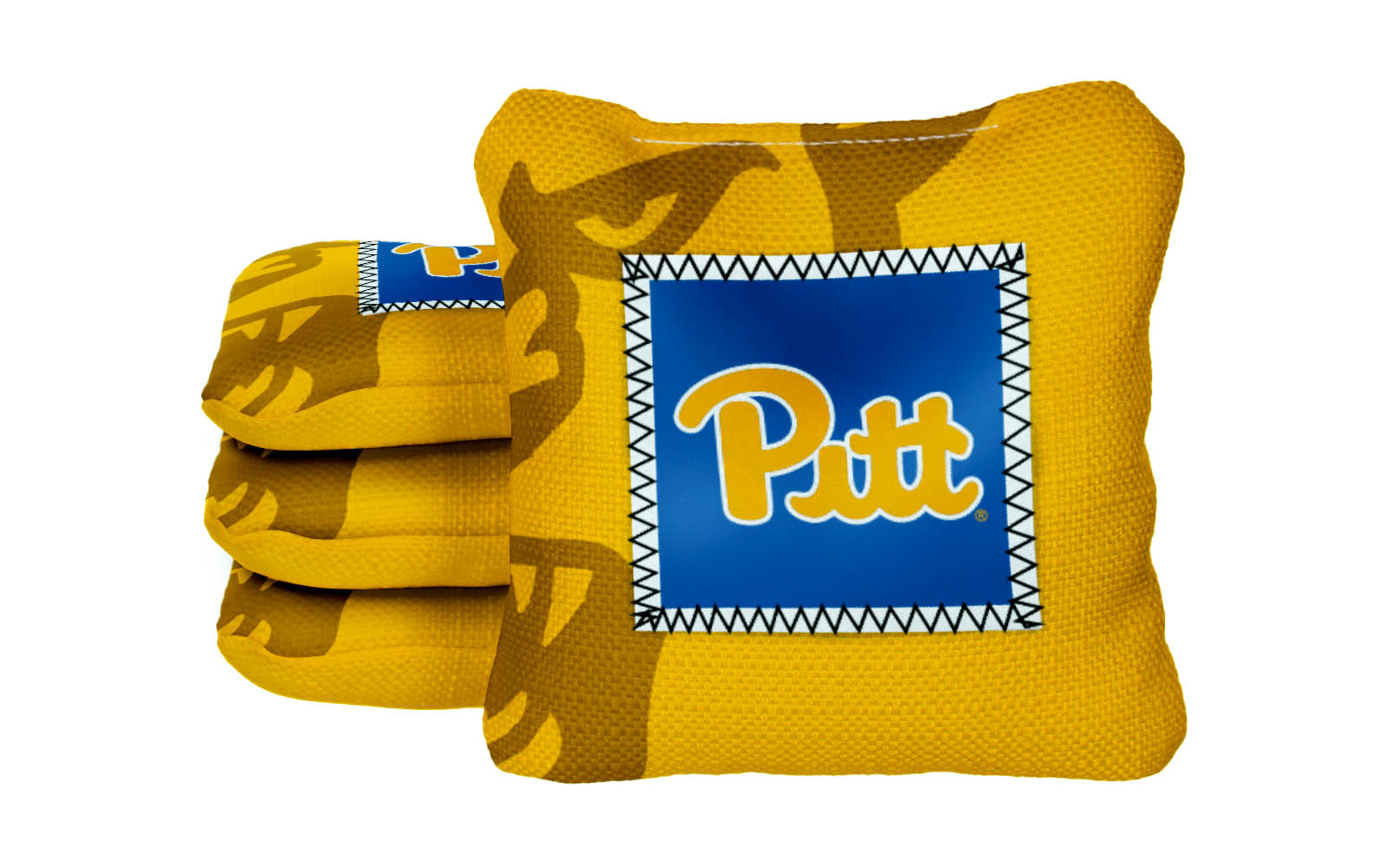 Officially Licensed Collegiate Cornhole Bags - AllCornhole Game Changers Steady 2.0 - Set of 4 - University of Pittsburgh