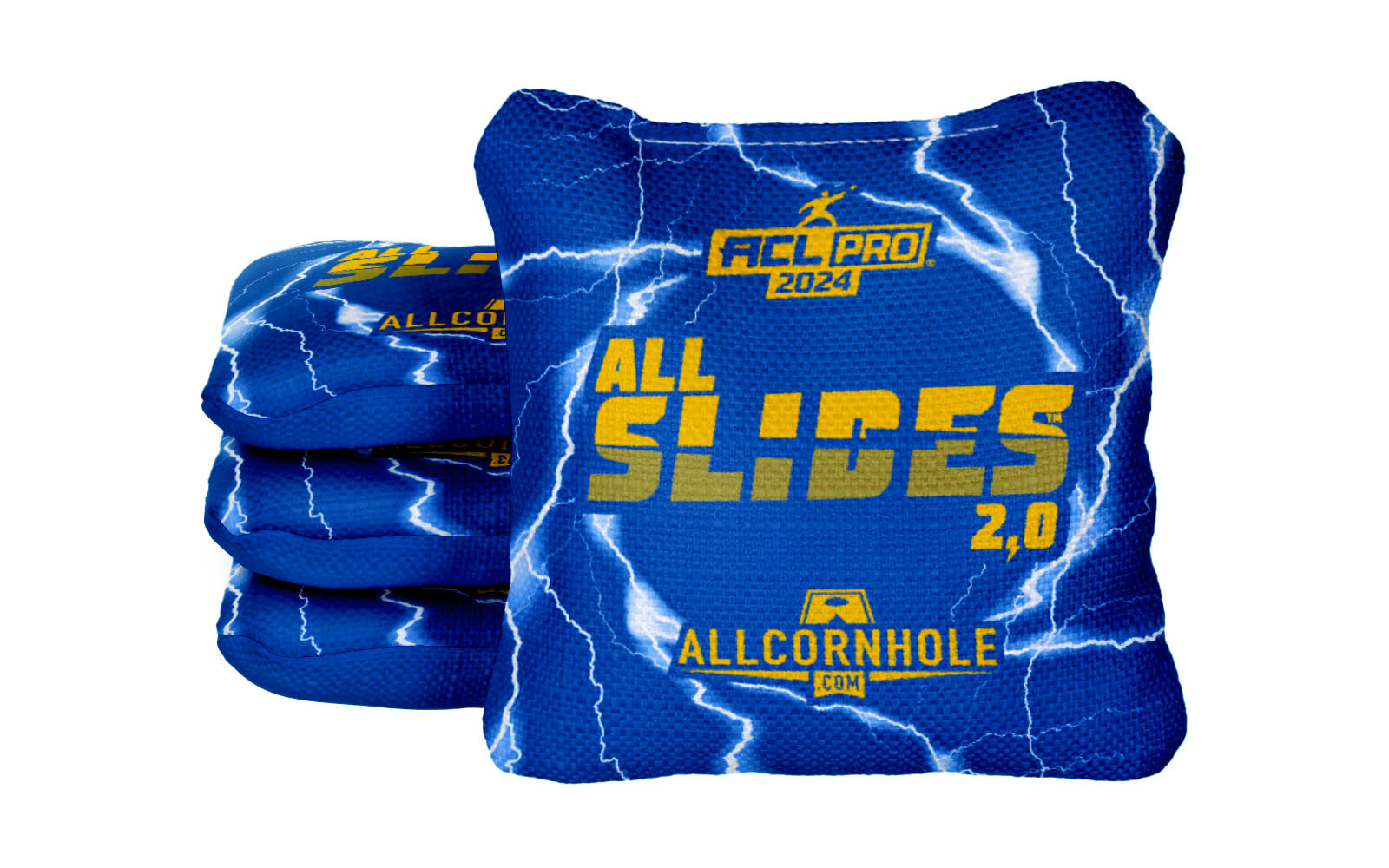 Officially Licensed Collegiate Cornhole Bags - AllCornhole All-Slide 2.0 - Set of 4 - University of Pittsburgh