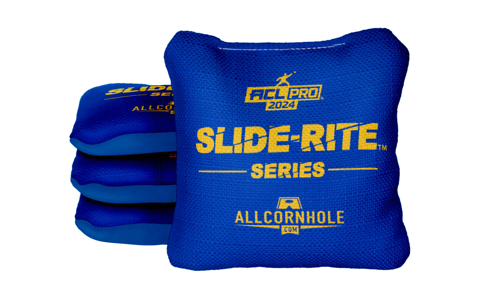 Officially Licensed Collegiate Cornhole Bags - AllCornhole Slide Rite - Set of 4 - University of Pittsburgh