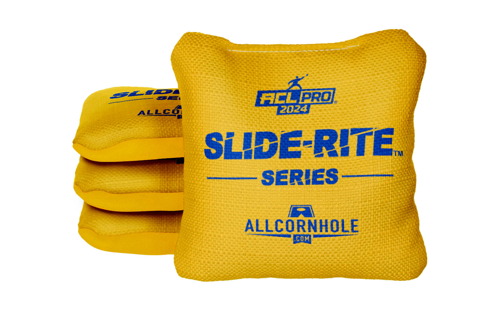 Officially Licensed Collegiate Cornhole Bags - AllCornhole Slide Rite - Set of 4 - University of Pittsburgh