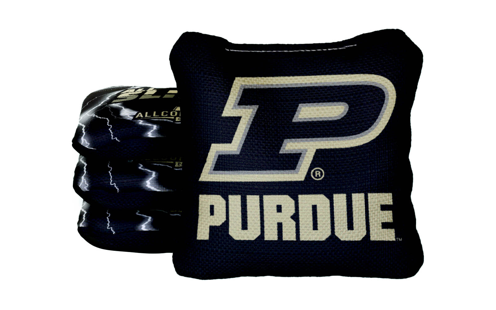 Officially Licensed Collegiate Cornhole Bags - AllCornhole All-Slide 2.0 - Set of 4 - Purdue University