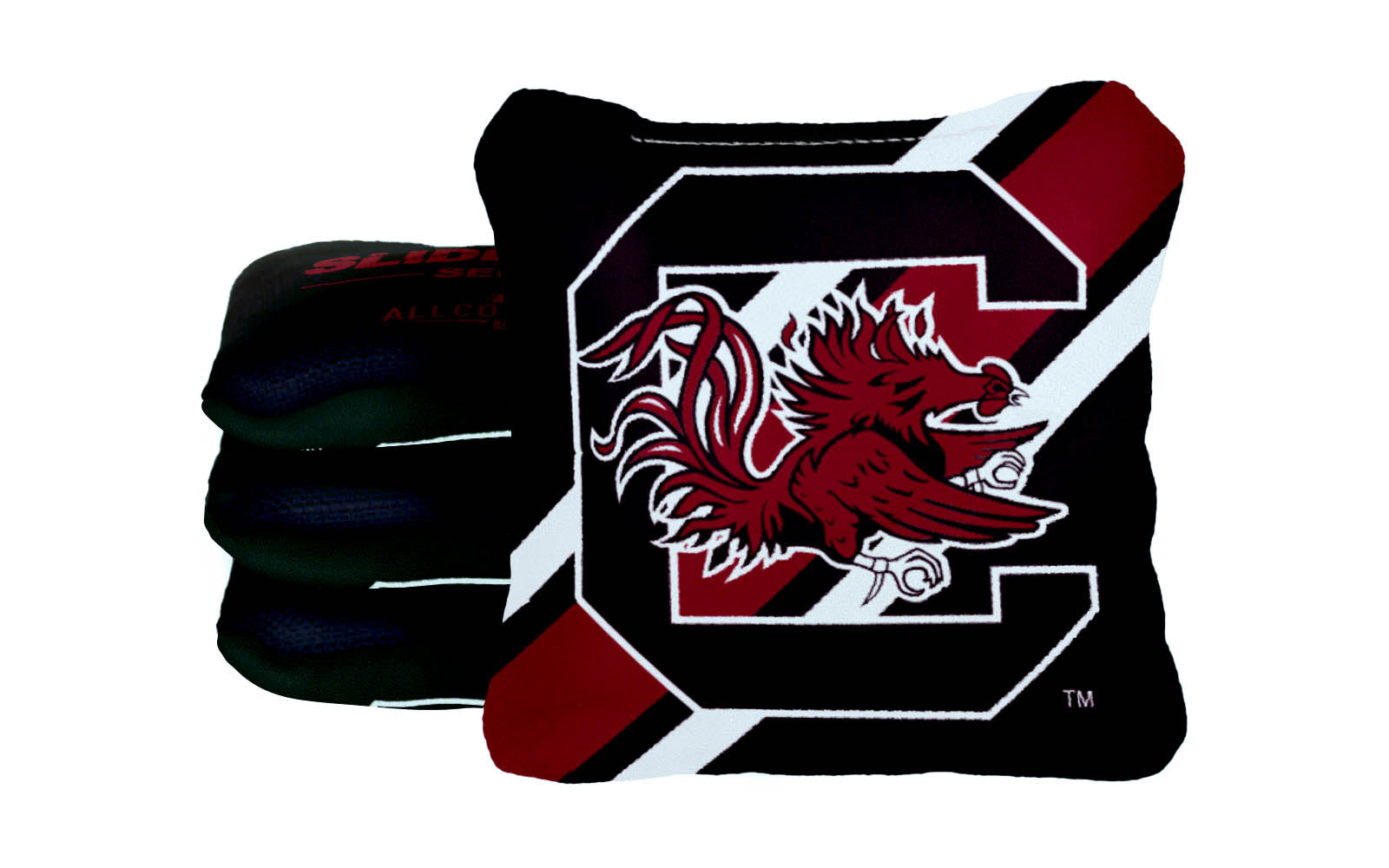 Officially Licensed Collegiate Cornhole Bags - AllCornhole Slide Rite - Set of 4 - University of South Carolina