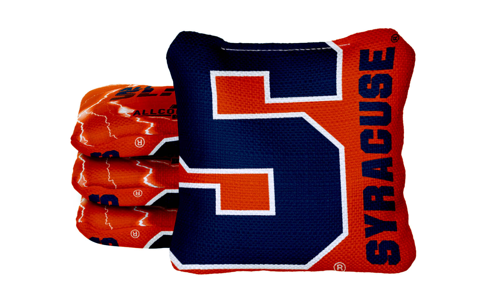 Officially Licensed Collegiate Cornhole Bags - AllCornhole All-Slide 2.0 - Set of 4 - Syracuse University