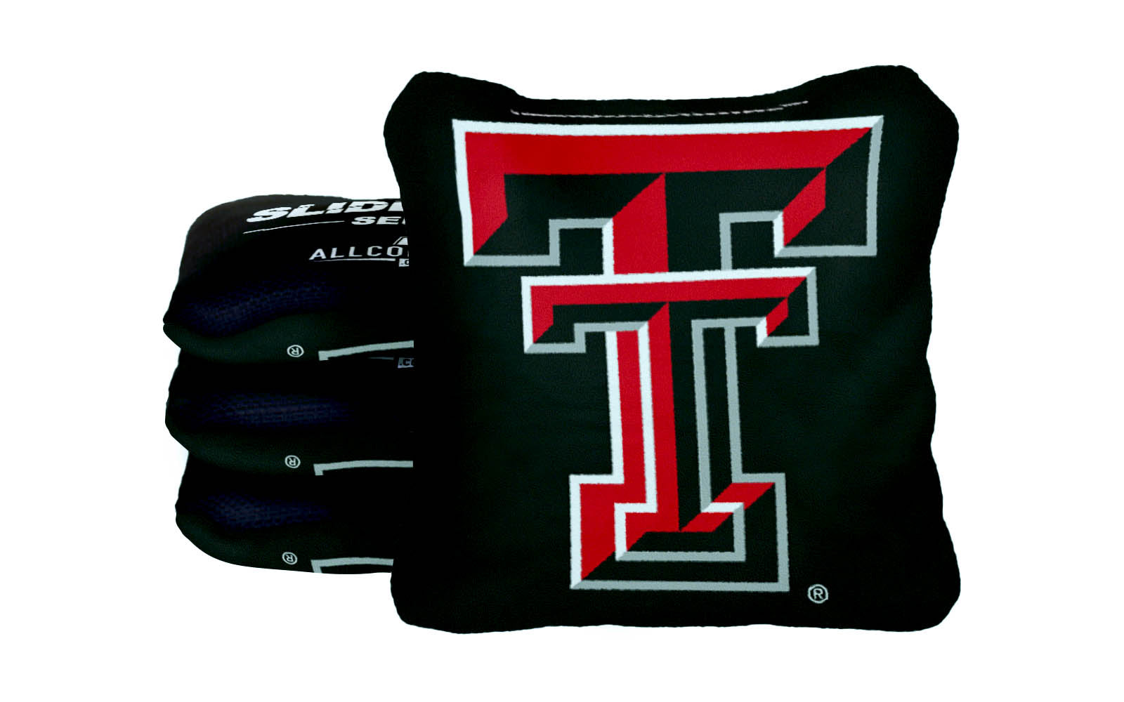 Officially Licensed Collegiate Cornhole Bags - AllCornhole Slide Rite - Set of 4 - Texas Tech University