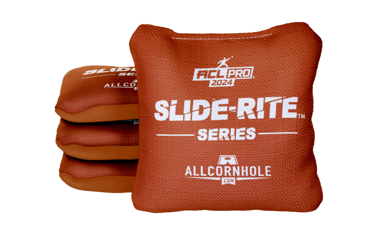 Officially Licensed Collegiate Cornhole Bags - AllCornhole Slide Rite - Set of 4 - University of Texas at Austin