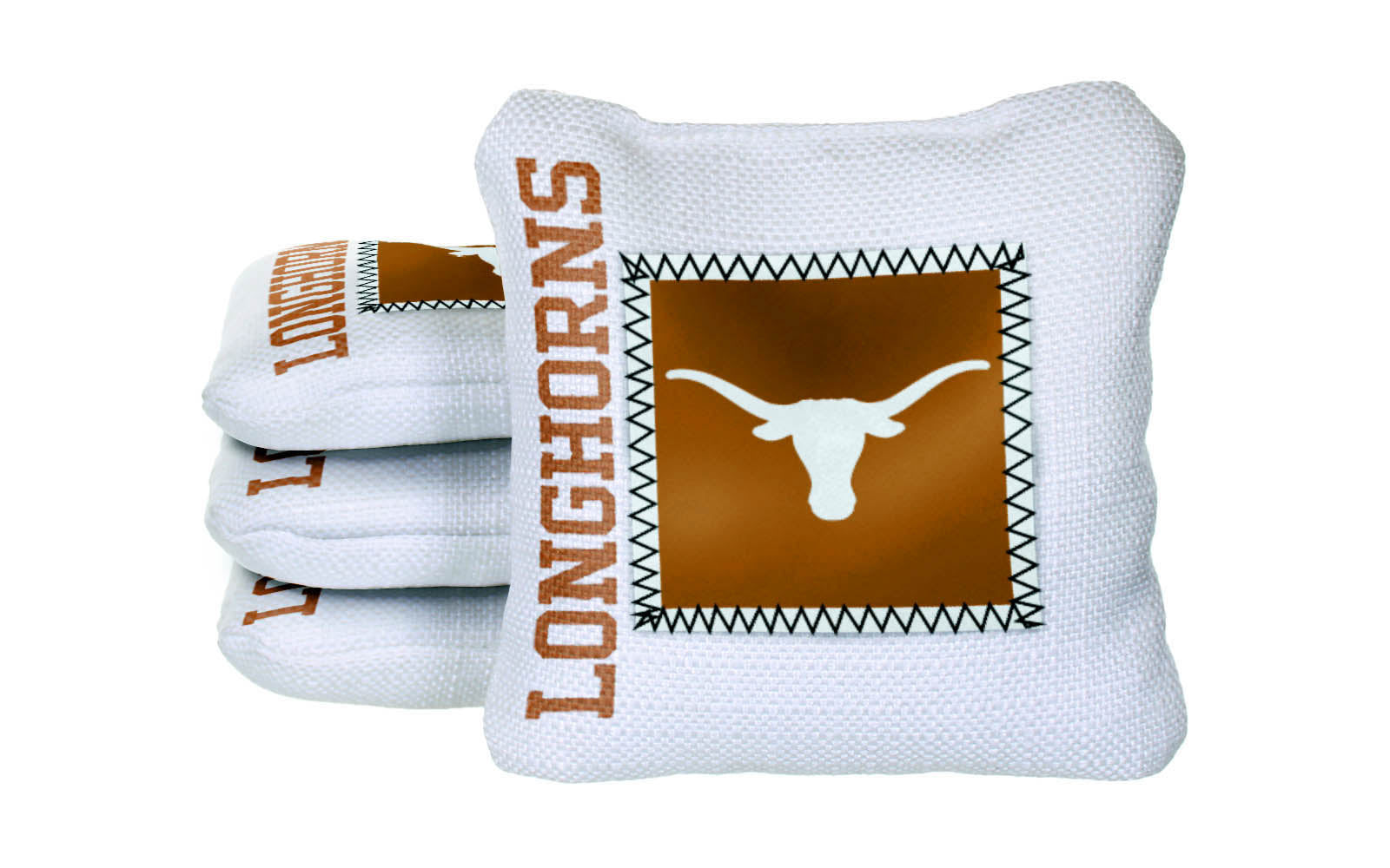 Officially Licensed Collegiate Cornhole Bags - AllCornhole Game Changers Steady 2.0 - Set of 4 - University of Texas at Austin