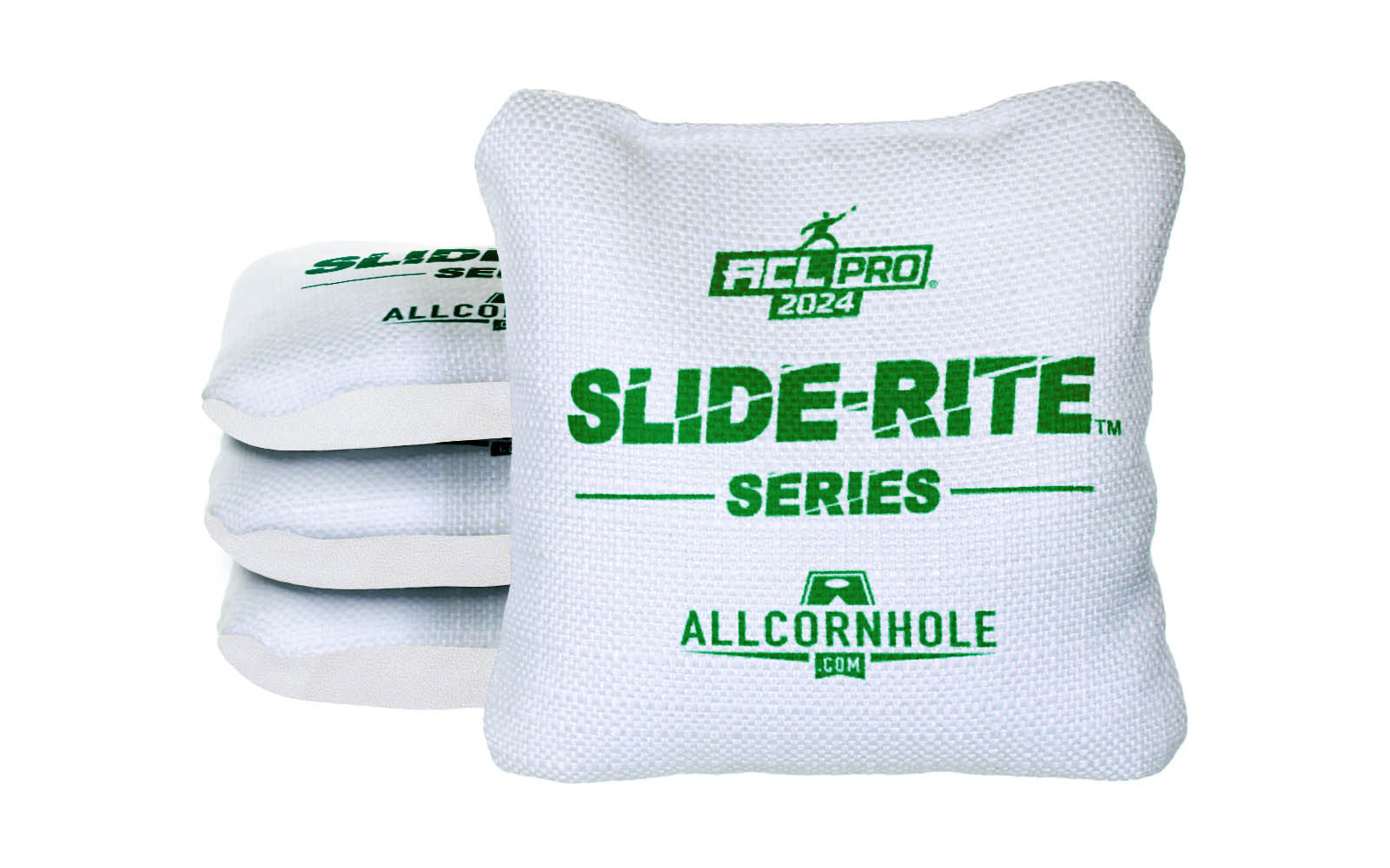 Officially Licensed Collegiate Cornhole Bags - AllCornhole Slide Rite - Set of 4 - Tulane University
