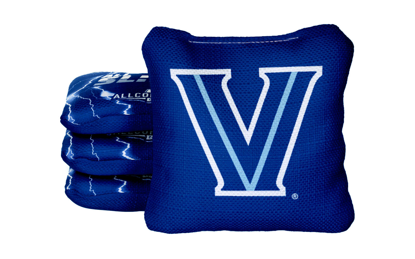 Officially Licensed Collegiate Cornhole Bags - AllCornhole All Slide 2.0 - Set of 4 - Villanova University