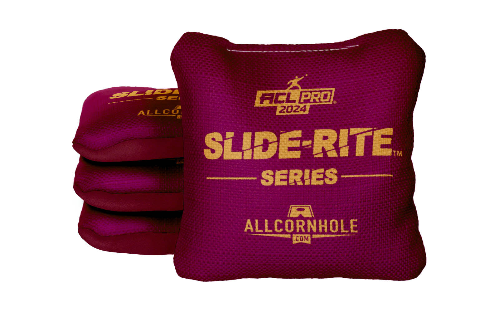 Officially Licensed Collegiate Cornhole Bags - AllCornhole Slide Rite - Set of 4 - Virginia Tech