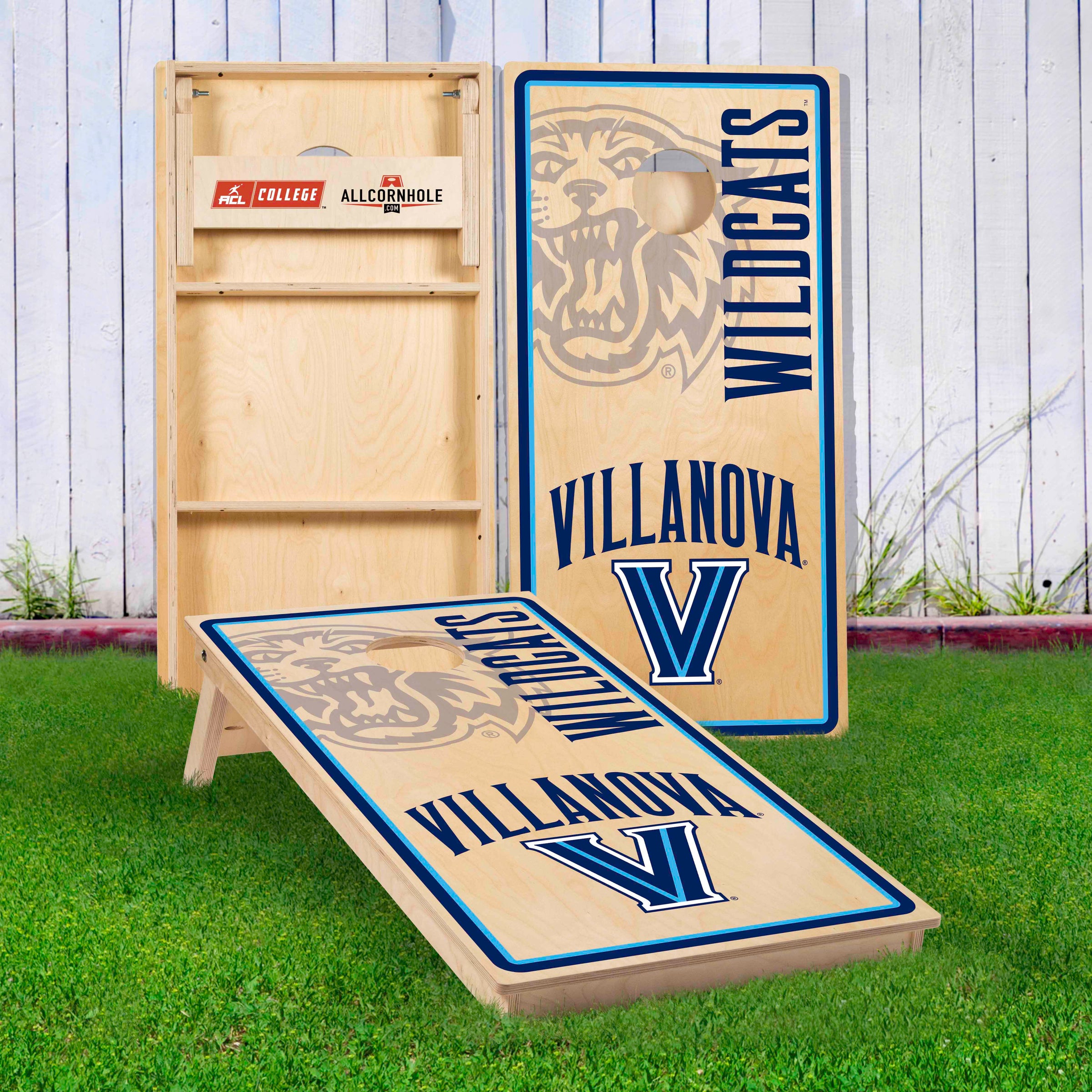 Officially Licensed Collegiate Cornhole Boards Villanova University American Cornhole League