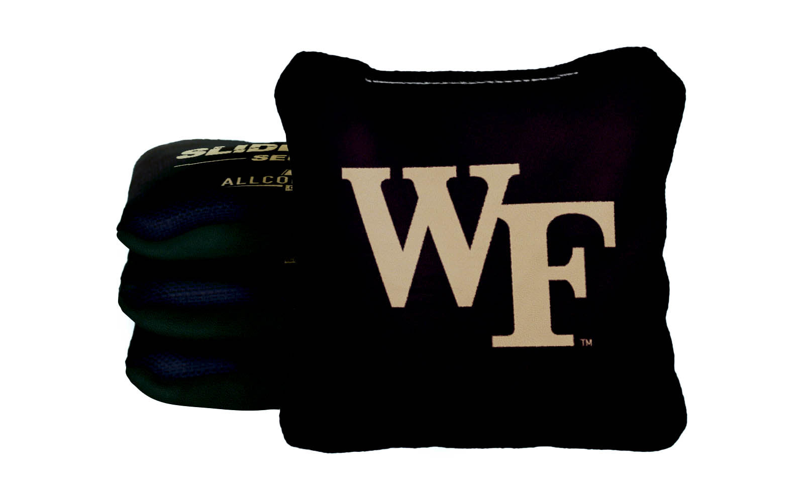 Officially Licensed Collegiate Cornhole Bags - AllCornhole Slide Rite - Set of 4 - Wake Forest University