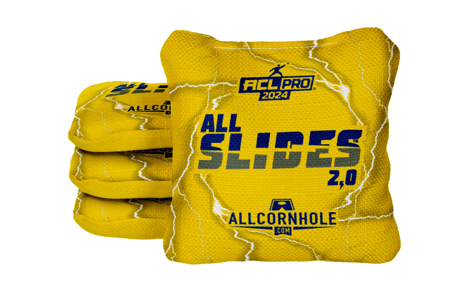 Officially Licensed Collegiate Cornhole Bags - AllCornhole All-Slide 2.0 - Set of 4 - West Virginia University