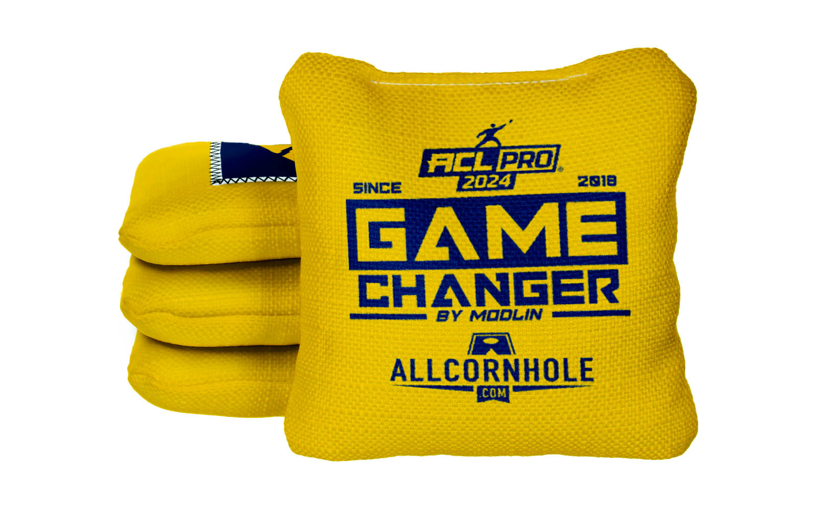 Officially Licensed Collegiate Cornhole Bags - AllCornhole Game Changers - Set of 4 - West Virginia University