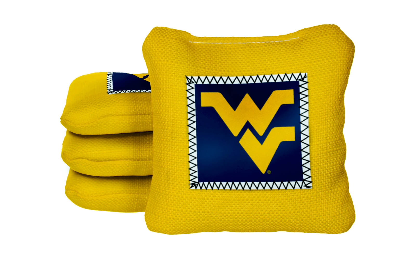 Officially Licensed Collegiate Cornhole Bags - AllCornhole Game Changers Steady 2.0 - Set of 4 - West Virginia University