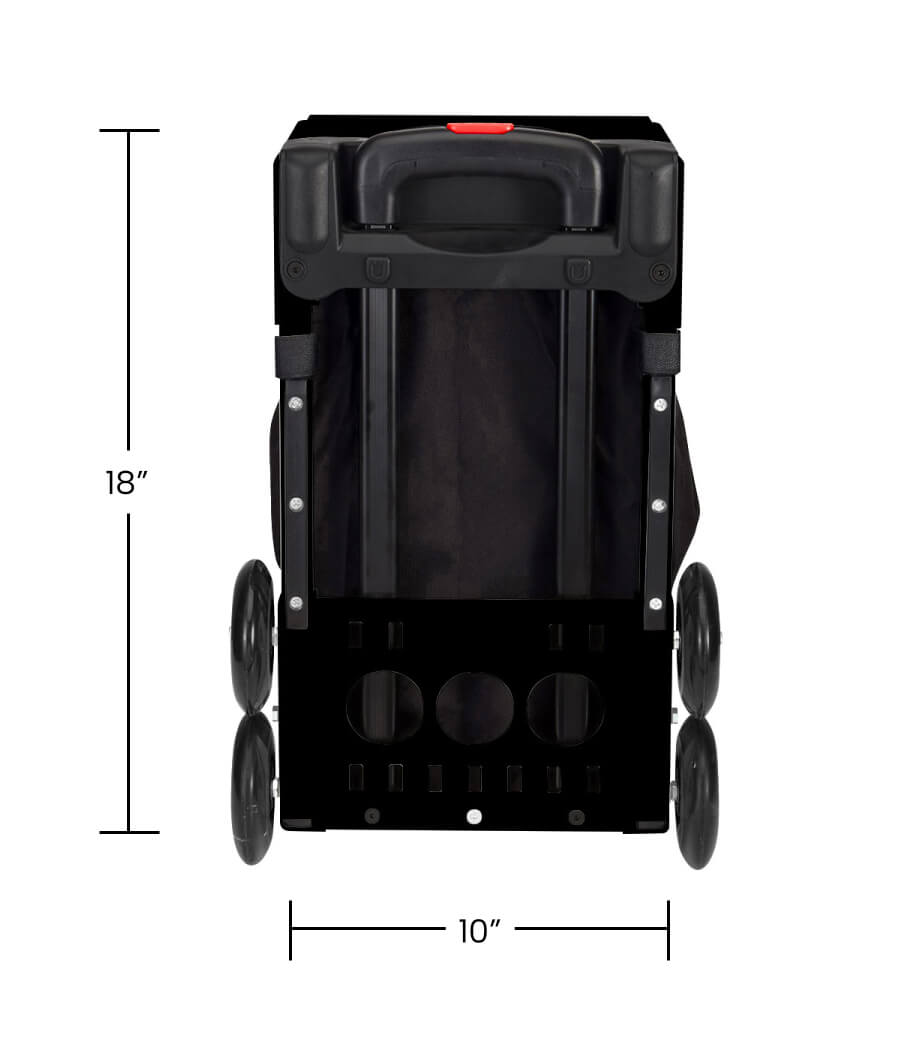 ZÜCA Cornhole Sport Black - Black Non-Flashing Wheels