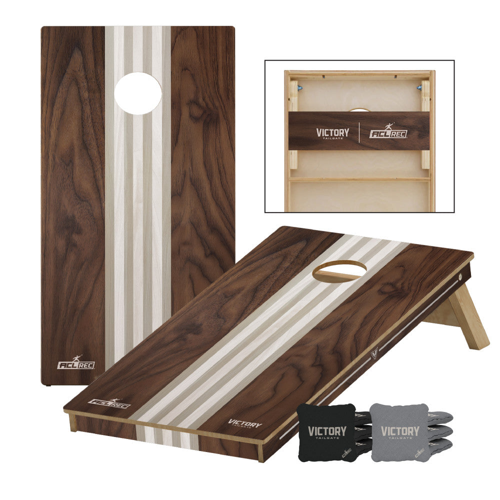 Lifestyle 2x4 Tournament | 2x4 Tournament Classic Walnut Cornhole Set