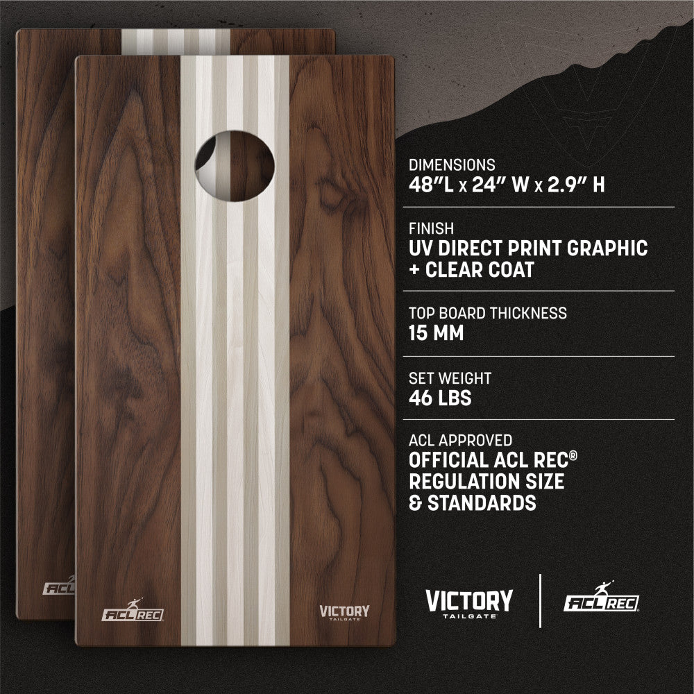 Lifestyle 2x4 Tournament | 2x4 Tournament Classic Walnut Cornhole Set
