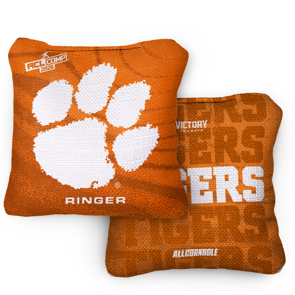 2026 Clemson Tigers RINGER Orange ACL Comp Cornhole Bags – Set of 4 Bags