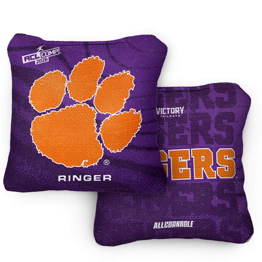 2026 Clemson Tigers RINGER Regalia ACL Comp Cornhole Bags – Set of 4 Bags