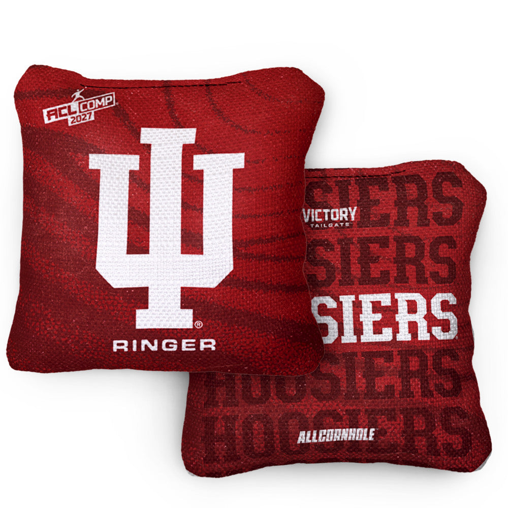 2027 Indiana Hoosiers RINGER Crimson ACL Comp Cornhole Bags – Set of 4 Bags