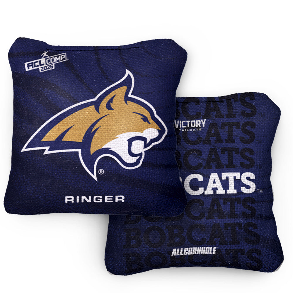 2026 Montana State Bobcats RINGER™️Blue ACL Comp Cornhole Bags – Set of 4 Bags
