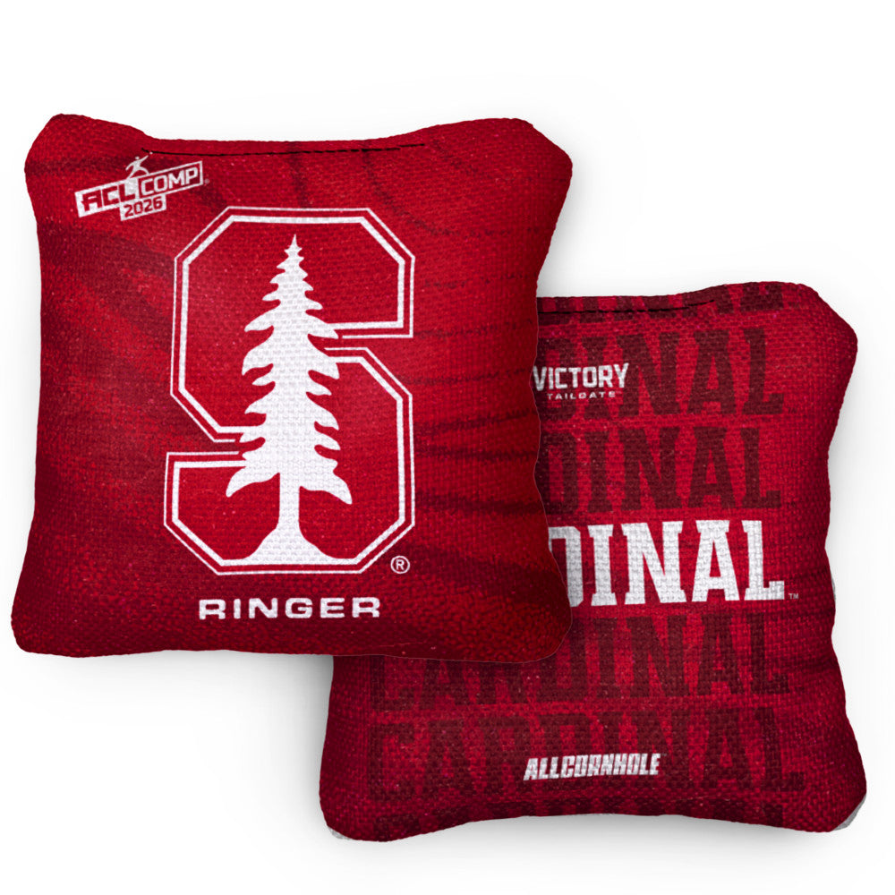 2026 Stanford Cardinal RINGER™️Red ACL Comp Cornhole Bags – Set of 4 Bags