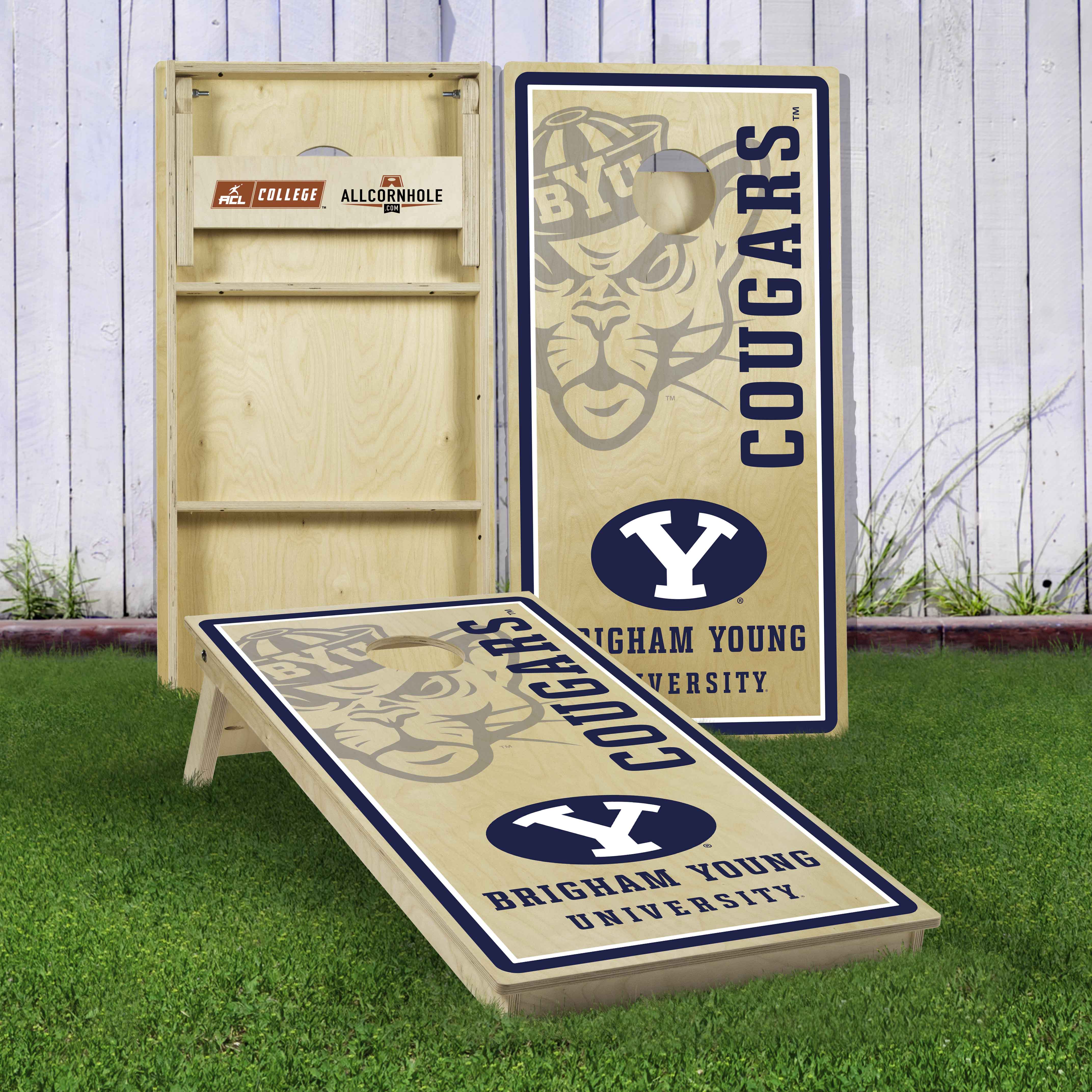 Officially Licensed Collegiate Cornhole Boards - Brigham Young University