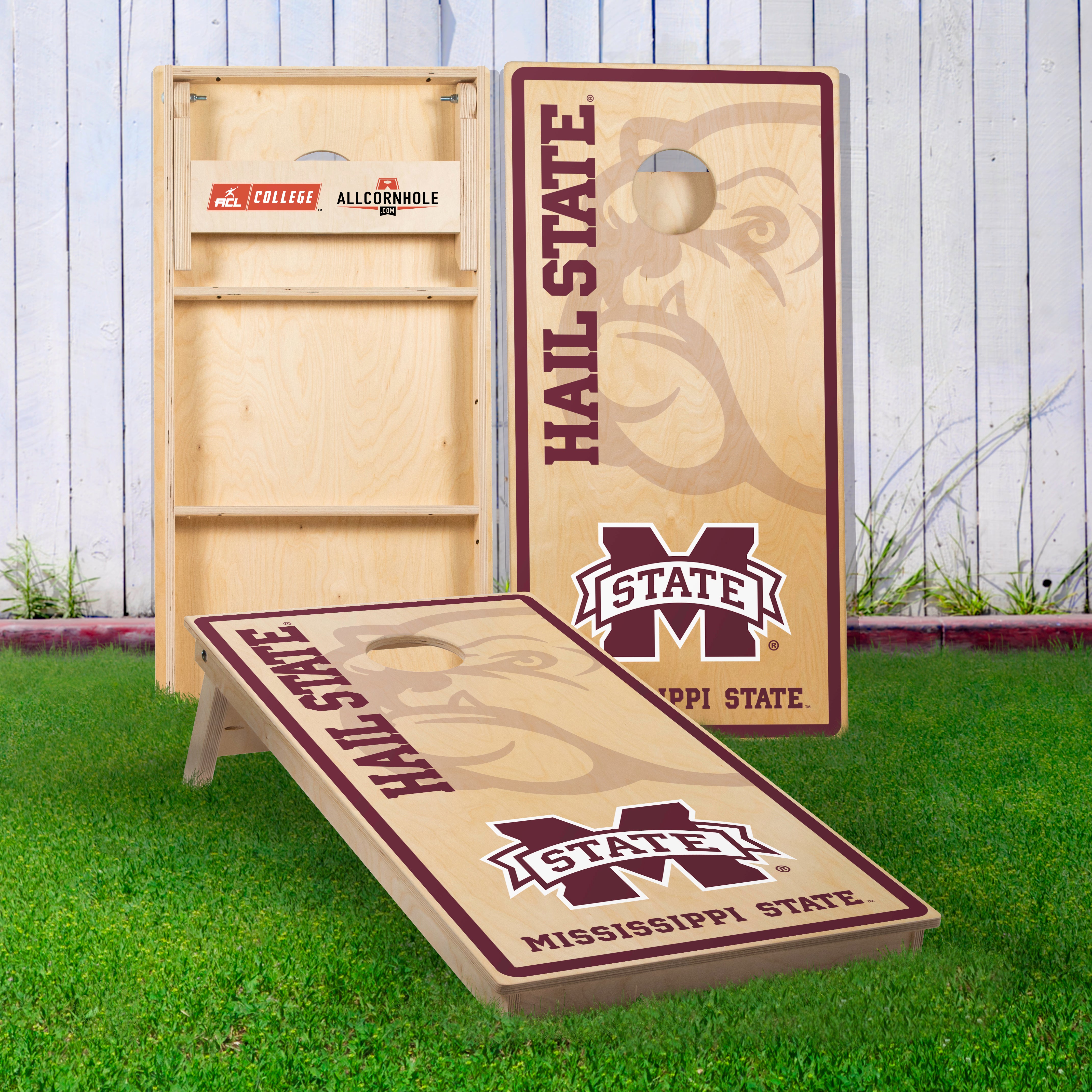 Officially Licensed Collegiate Cornhole Boards - Mississippi State University
