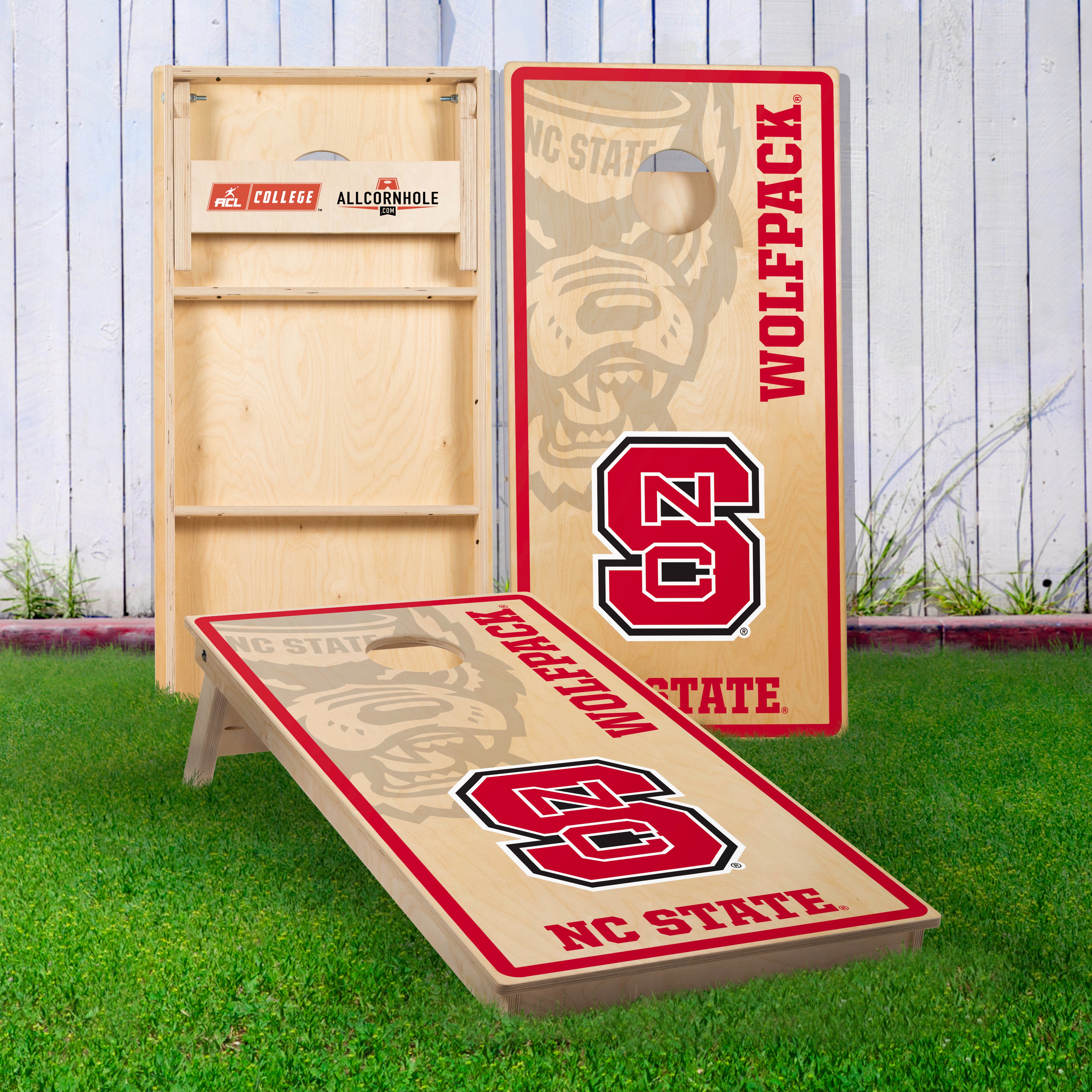 Officially Licensed Collegiate Cornhole Boards - North Carolina State University