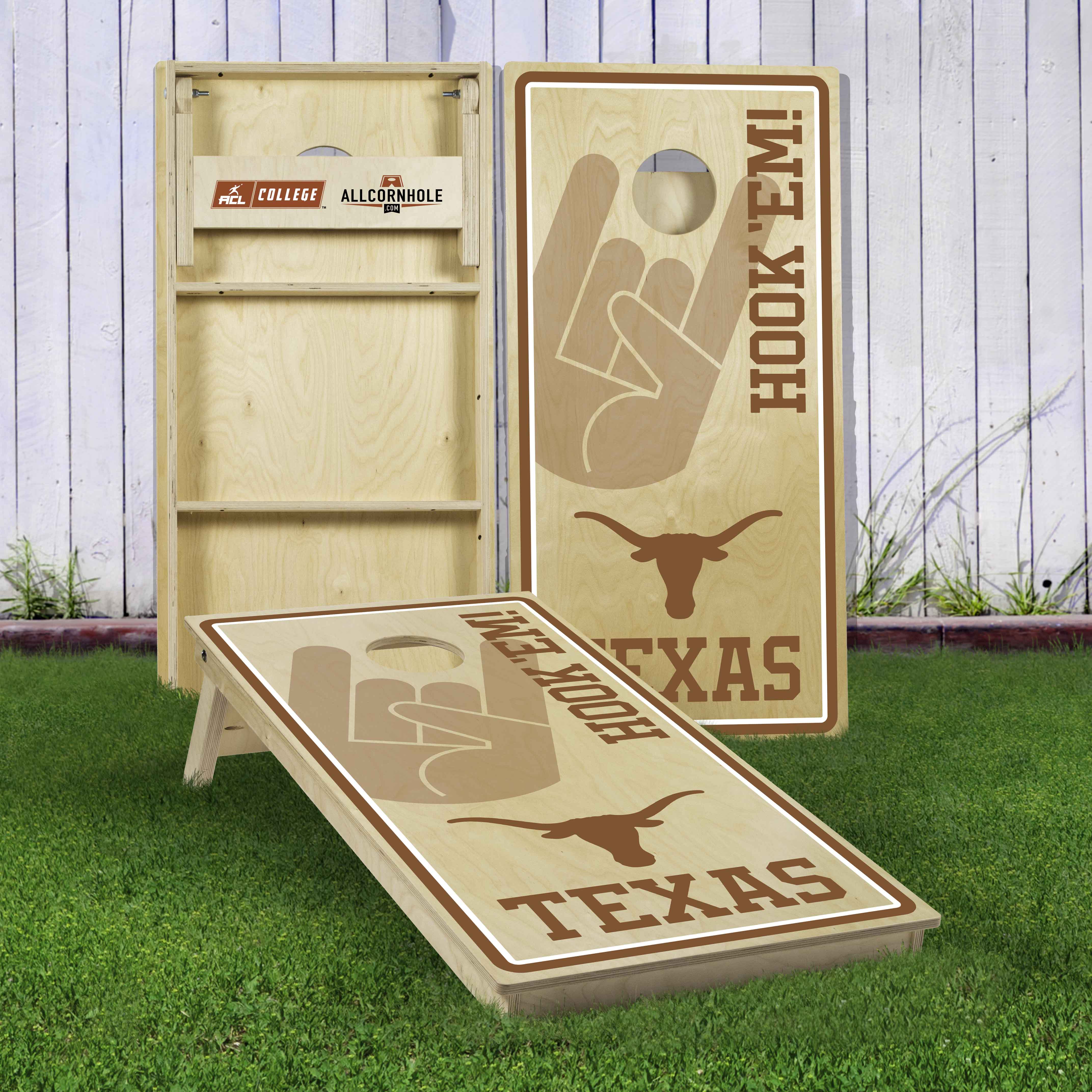 Officially Licensed Collegiate Cornhole Boards - University of Texas at Austin