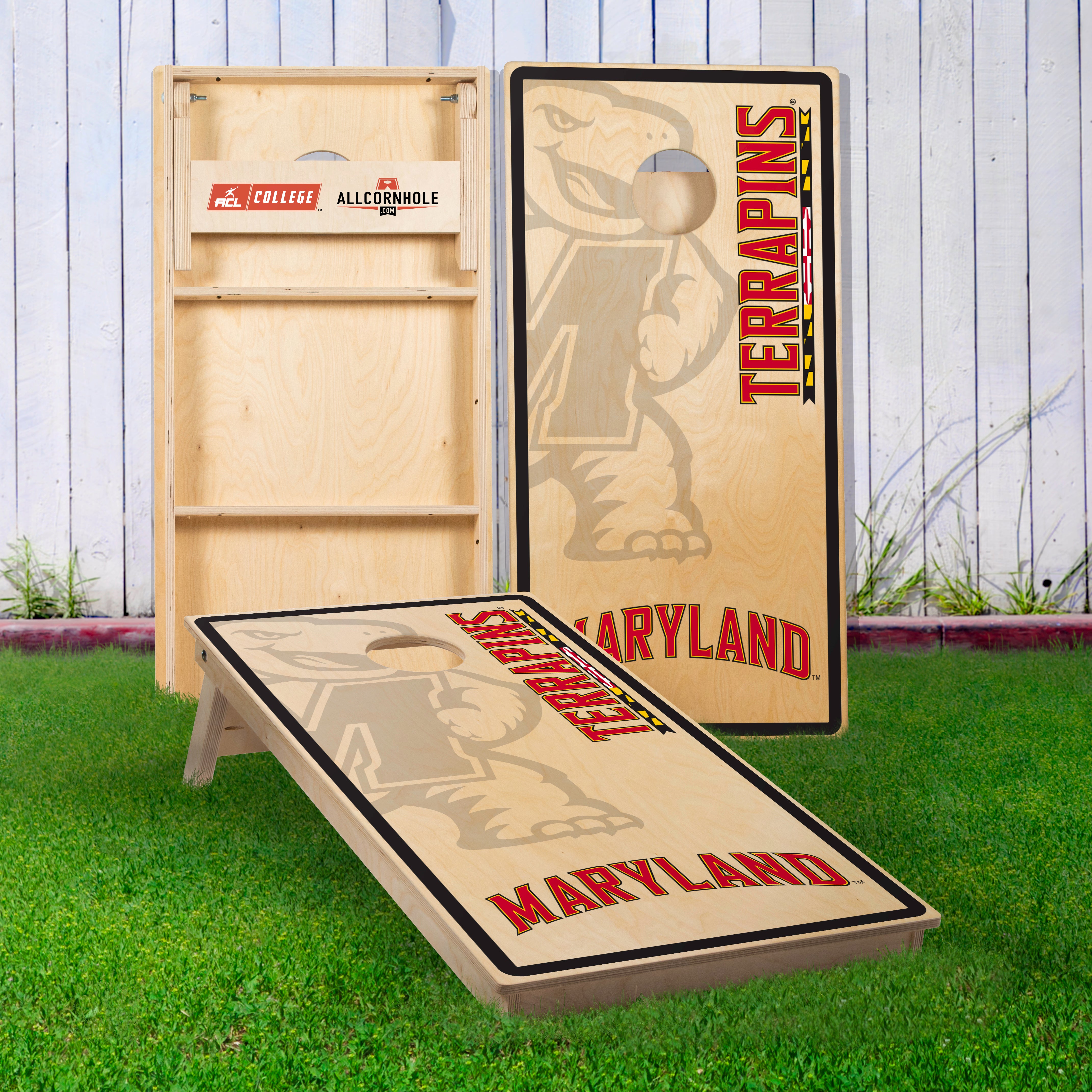 Officially Licensed Collegiate Cornhole Boards - University of Maryland