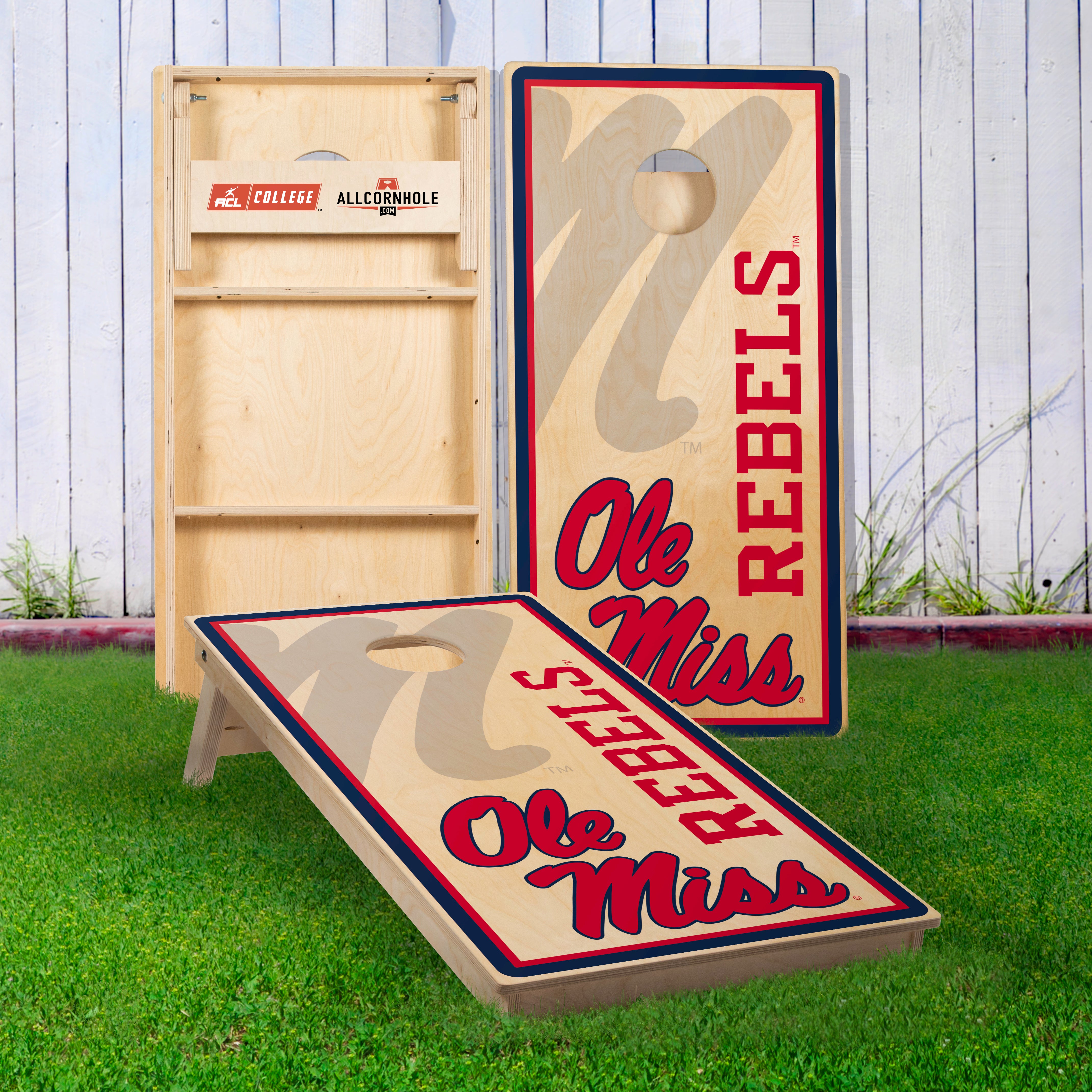 Officially Licensed Collegiate Cornhole Boards - University of Mississippi