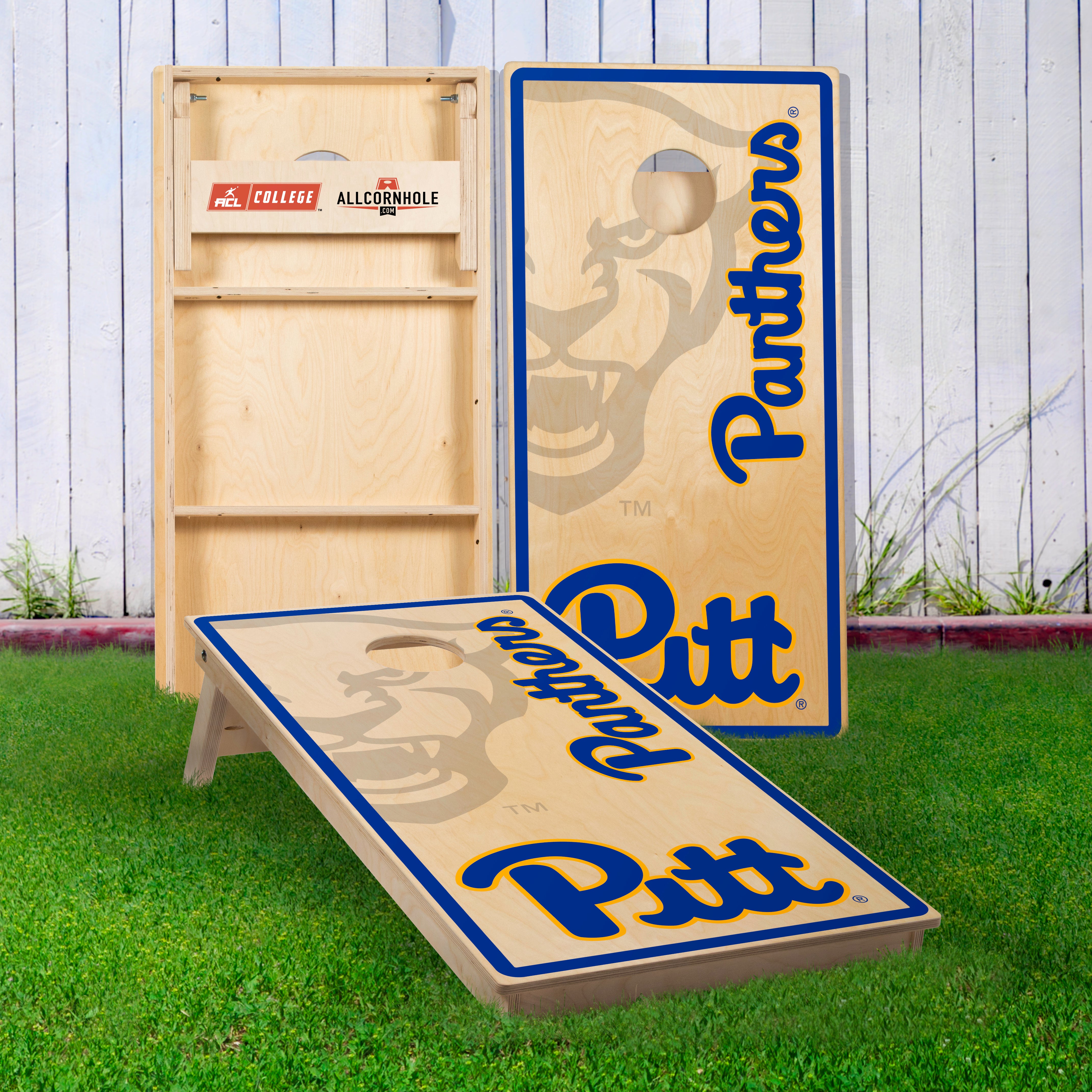 Officially Licensed Collegiate Cornhole Boards - University of Pittsburgh