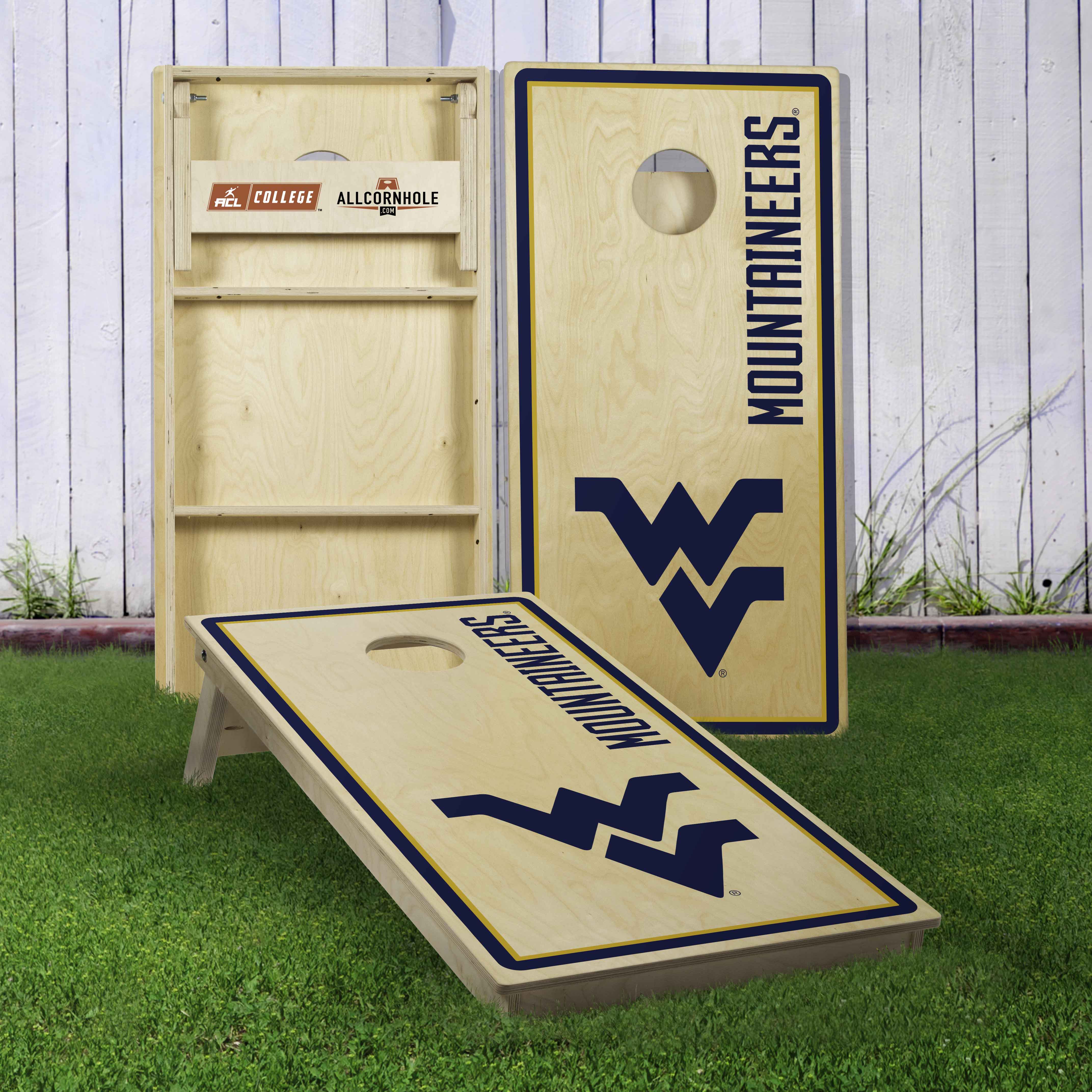 Officially Licensed Collegiate Cornhole Boards - West Virginia University