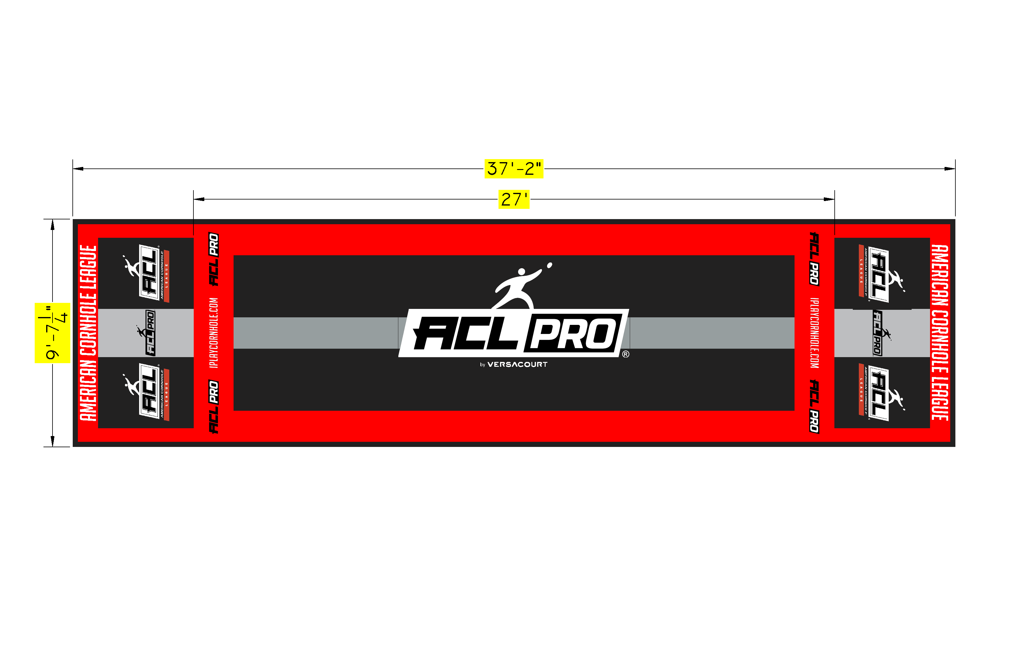 ACL PRO Single Lane Full Court by VersaCourt